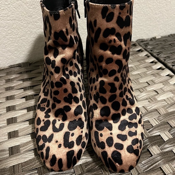 A New Day Cheetah Suede Booties - Picture 2 of 7